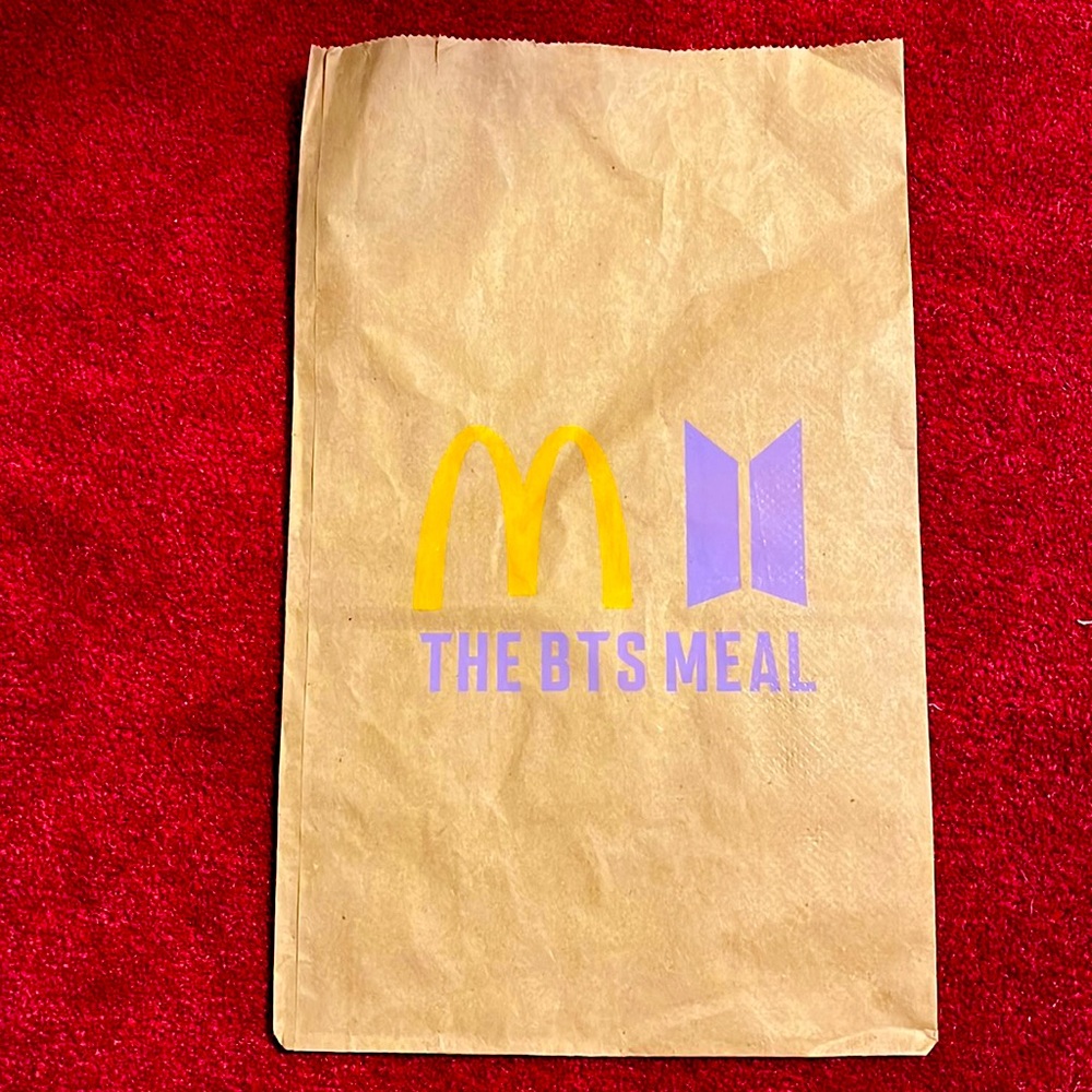 Limited Edition BTS Mc Donald’s Bag
